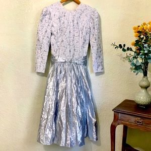 Vintage Metallic Lace Dress | Scott McClintock